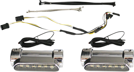 Custom Dynamics Engine Guard Light - FLH - Chrome CD-CB-AW-BCM-C - Cycle City Outdoors