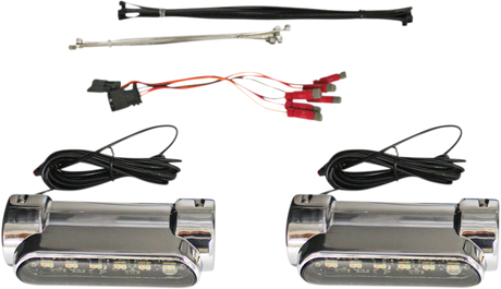 Custom Dynamics Engine Guard Light - Universal - Chrome CD-CB-AW-UNV-C - Cycle City Outdoors