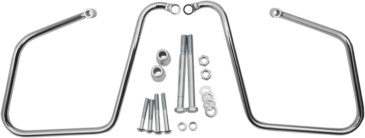 DRAG SPECIALTIES Saddlebag Support - Chrome - FXD '08-'17 S77-0146DS