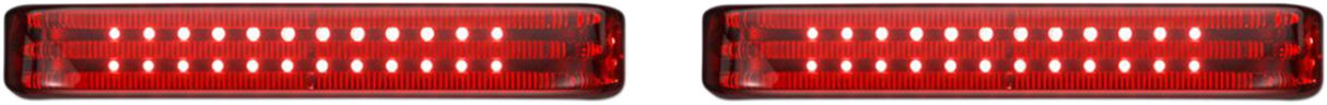 Custom Dynamics Saddlebag LED Lights - Sequential - Black/Red PB-SBSEQ-SS6-BR - Cycle City Outdoors