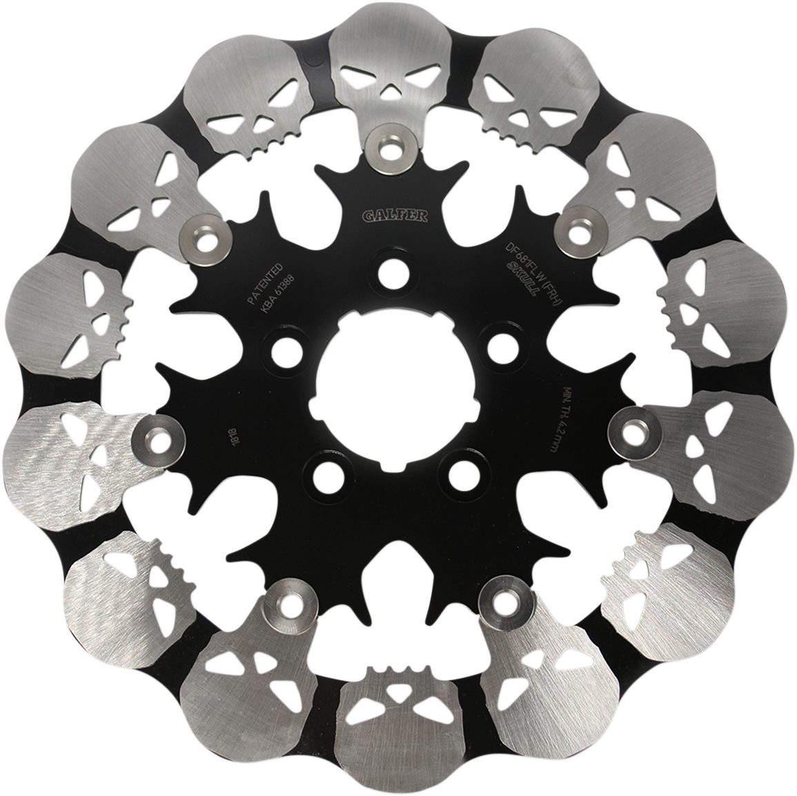 GALFER Skull Rear Rotor - Floating Mount DF681FRH - Cycle City Outdoors