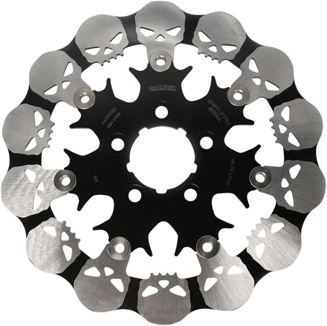 GALFER Skull Rear Rotor - Floating Mount DF681FRH - Cycle City Outdoors