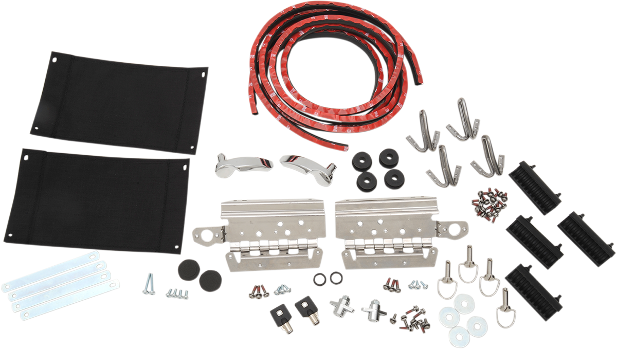 DRAG SPECIALTIES Saddlebag Lid Complete Hardware Kit - FL '14-'24 S77-0150K