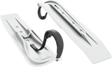 SLYDOG SKIS Powder Hound Skis - White - 8" - Pair PH8SOLWHTLOPBLK