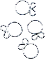 ALL BALLS Refill Kit - Wire Clamp - Silver - 4-Pack FS00042