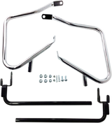 DRAG SPECIALTIES Saddlebag Support Kit - Chrome - FLT '14-'23 21028