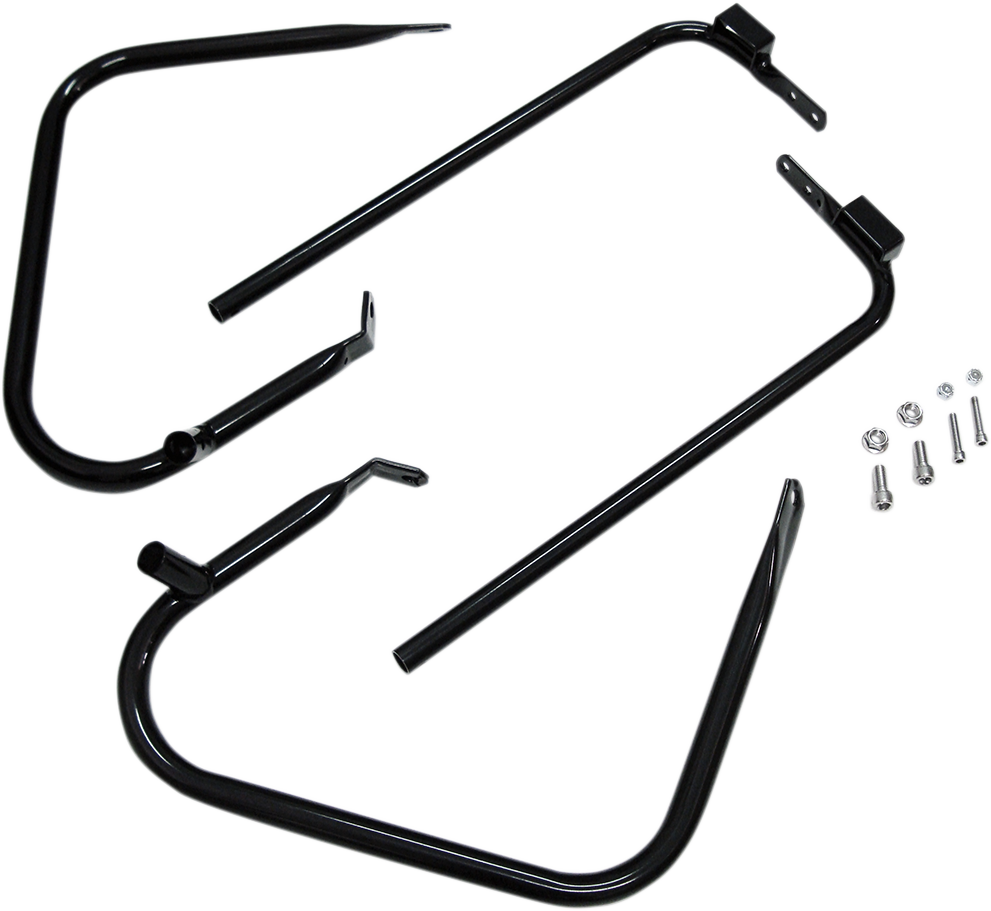 DRAG SPECIALTIES Saddlebag Support Kit - Black - FL '97-'08 21026B
