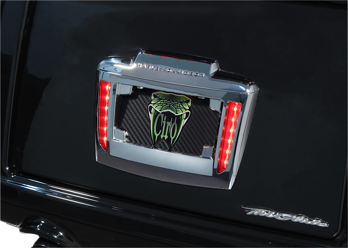 Ciro License Plate Frame - '09+ Trike - Chrome 40080 - Cycle City Outdoors