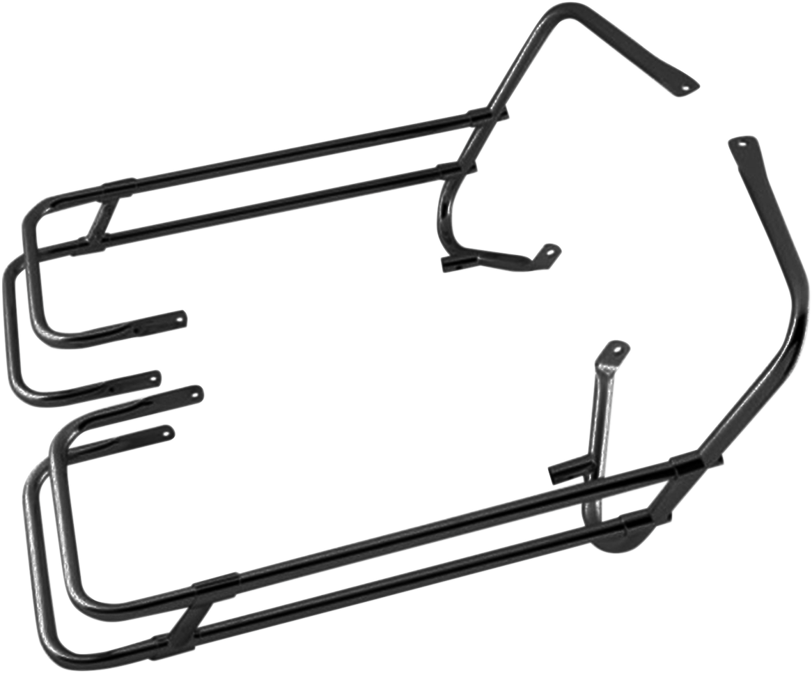 DRAG SPECIALTIES Saddlebag Rail - Black - FL '97-'08 21042B