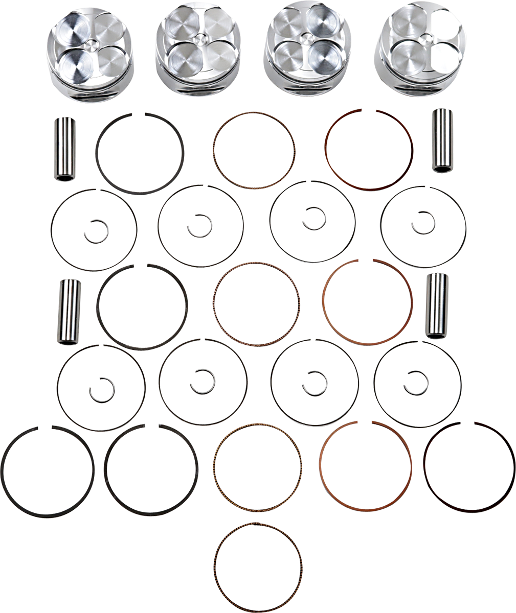 JE PISTONS Piston Kit - 74.00 mm - 12.0:1 CR - Kawasaki 153764