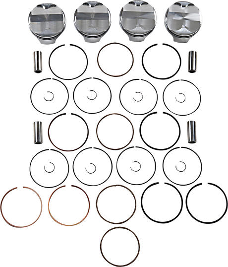 JE PISTONS Piston Kit - 76.00 mm - 13.5:1 CR - Kawasaki 222111