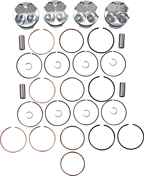 JE PISTONS Piston Kit - 75.00 mm - 13.5:1 CR - Honda 222118