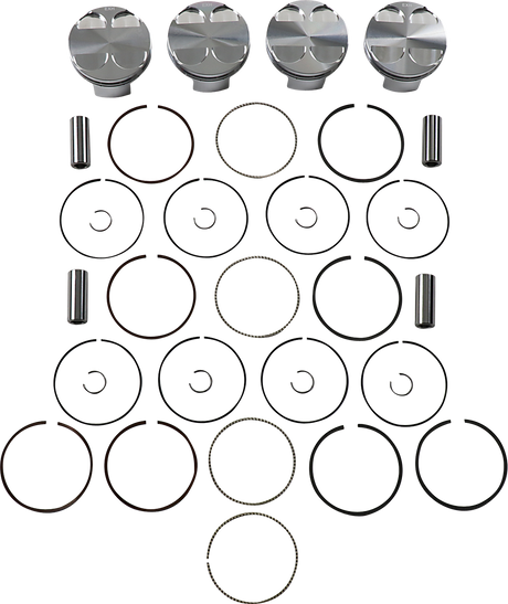 JE PISTONS Piston Kit - 86.00 mm - 13.5:1 CR - Kawasaki 247621