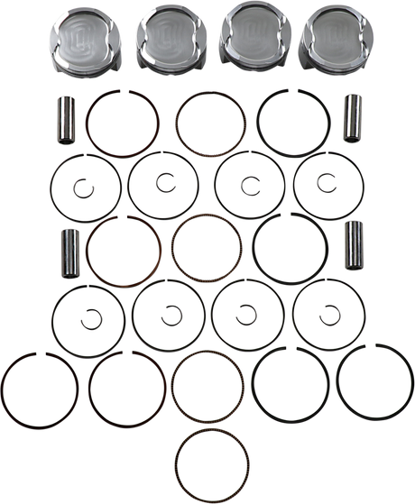 JE PISTONS Piston Kit - 81.00 mm - 8.7:1 CR - Suzuki 299834
