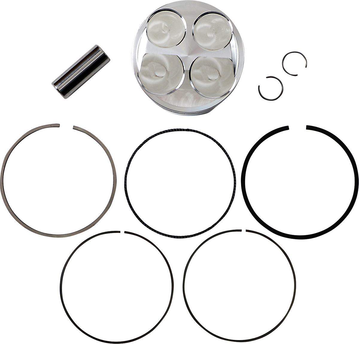 JE PISTONS Piston Kit - 96.00 mm - 13.5:1 CR - Honda 247614