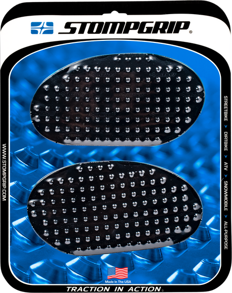 STOMPGRIP 50-10-0002B Tank Grips - Volcano - Small - Black - Universal | Off-Road/Snow