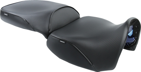 Sargent SHD-1920-19 Two-Piece Seat - Black - CarbonFX - Pan America '21-'26 | Street