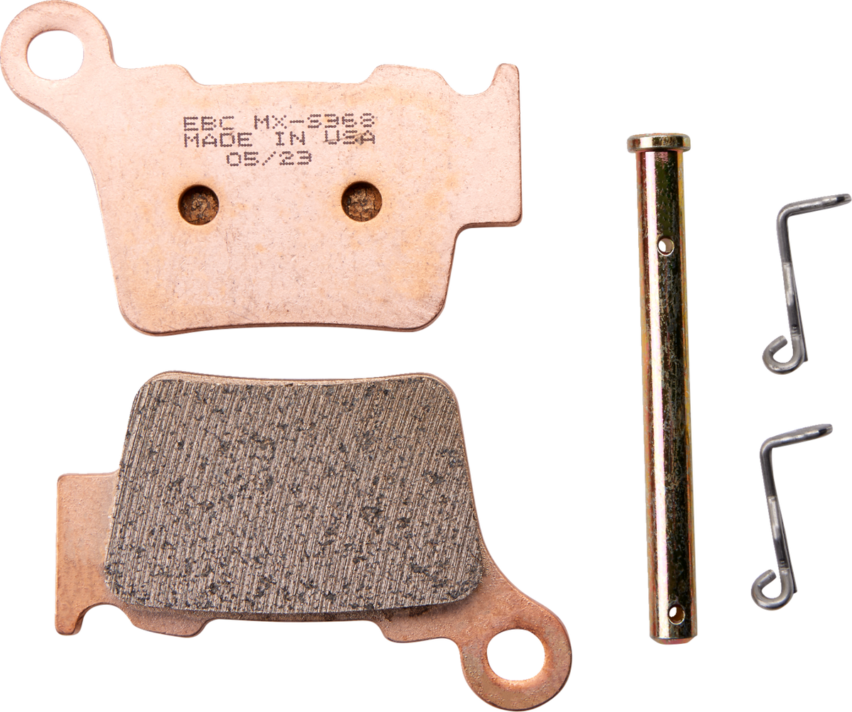 EBC MXS-Series Sintered Rear Brake Pads - MXS368 (KTM / Husqvarna / Sherco / Gas Gas / Husaberg / Triumph 1994–2025)