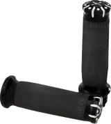 Burly Brand B16-1008TB Hawk Grips - Dual Cable - Black Textured | Street