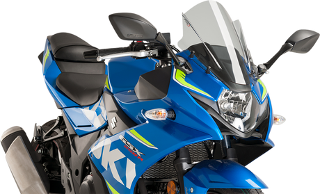 Puig Hi-Tech Parts 9722H Race Windscreen - 14-3/8" - Smoke - Suzuki | Street
