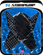 STOMPGRIP 55-10-0010B Tank Grips - Volcano - Black - Yamaha - YZF '08-'16 | Street