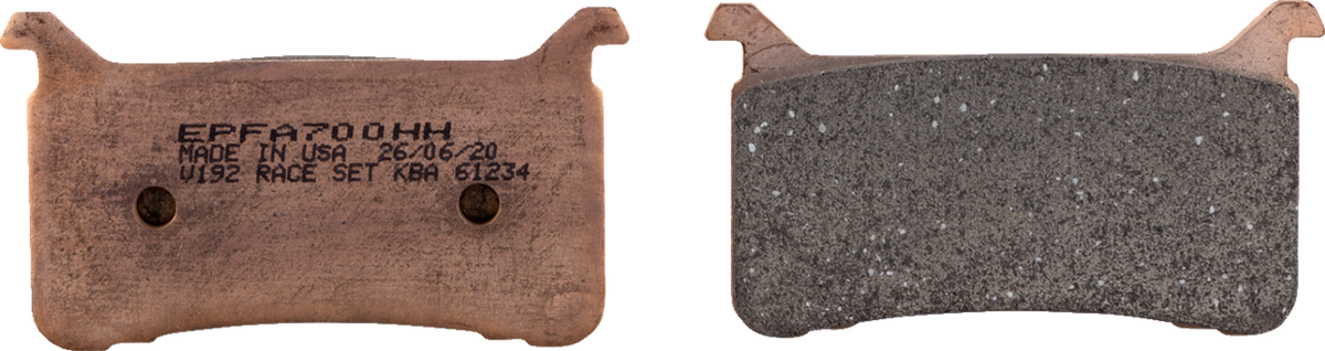 EBC EPFA-HH Series Sintered Brake Pads - EPFA700HH (Honda CB1000R / CBR600RR / CBR1000RR 2017–2024)