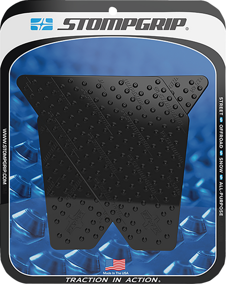 STOMPGRIP 55-10-0060-4B Tank Grips - Volcano - Black - Suzuki - DR '07-'25 | Street