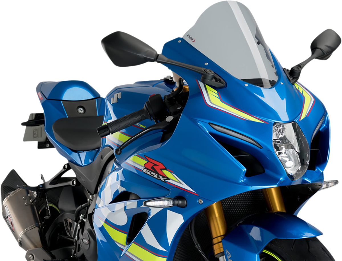 Puig Hi-Tech Parts 3631H Race Windscreen - 11-1/4" - Smoke - GSX-R | Street