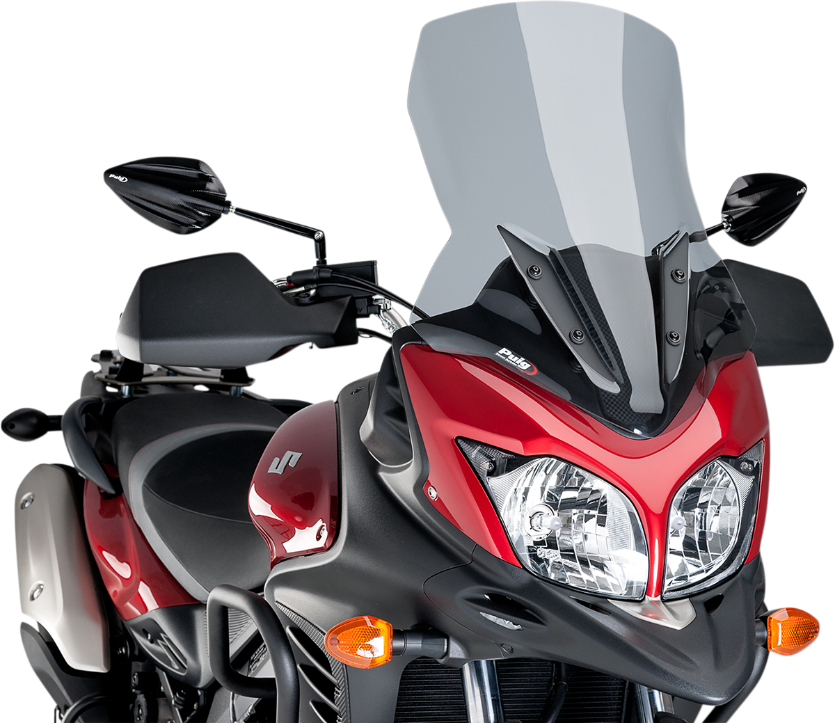 Puig Hi-Tech Parts 5895H New Generation Windscreen - 21-1/4" - Smoke - V-Strom 650 | Street