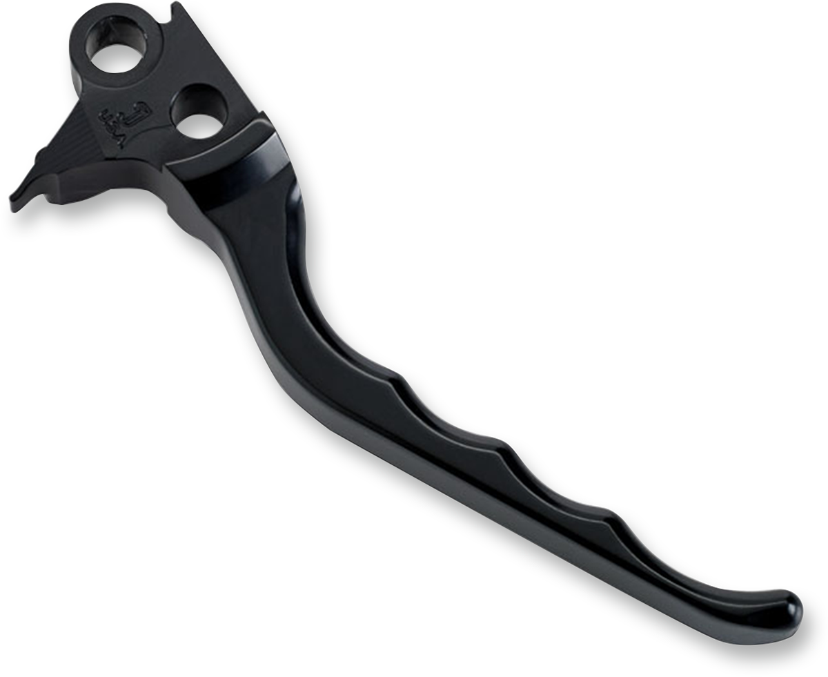 JOKER MACHINE 03-29BLK Billet Aluminum Brake Lever - Grooved - Black | Street