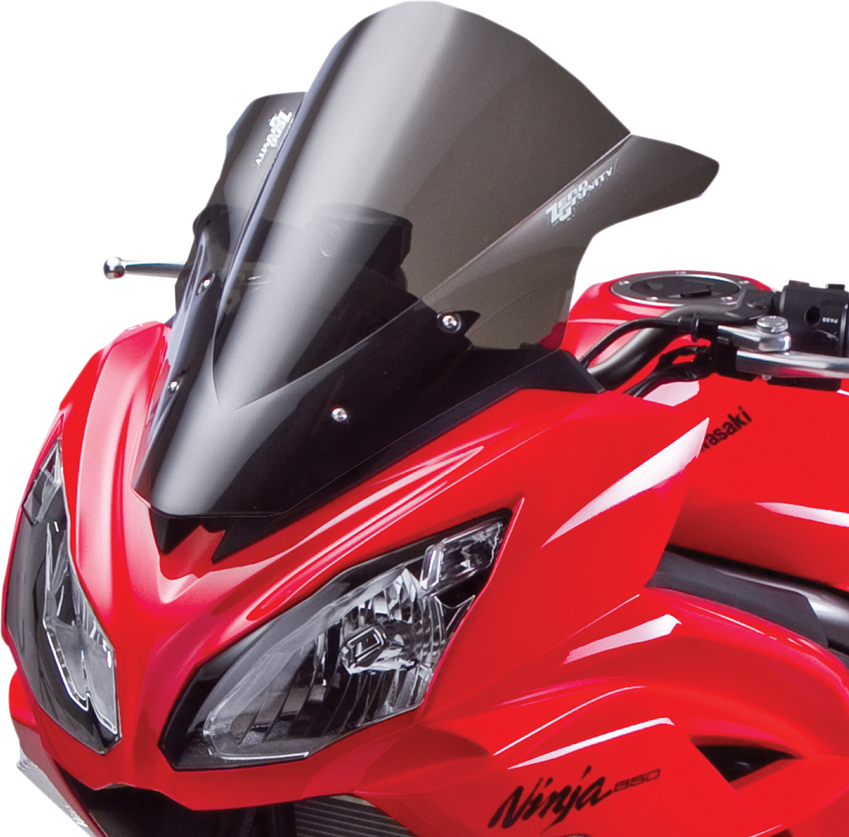 Zero Gravity 16-207-02 Double Bubble Windscreen - Light Smoke - Ninja 650 | Street