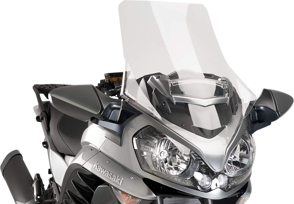 Puig Hi-Tech Parts 7628W Race Windscreen - 27-3/4" - Clear - Kawasaki | Street