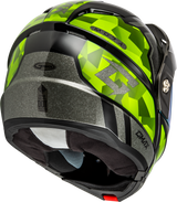 Md 74 Striker Modular Helmet W Gld Shld Blk/Slvr/Grn Mtlc 2x