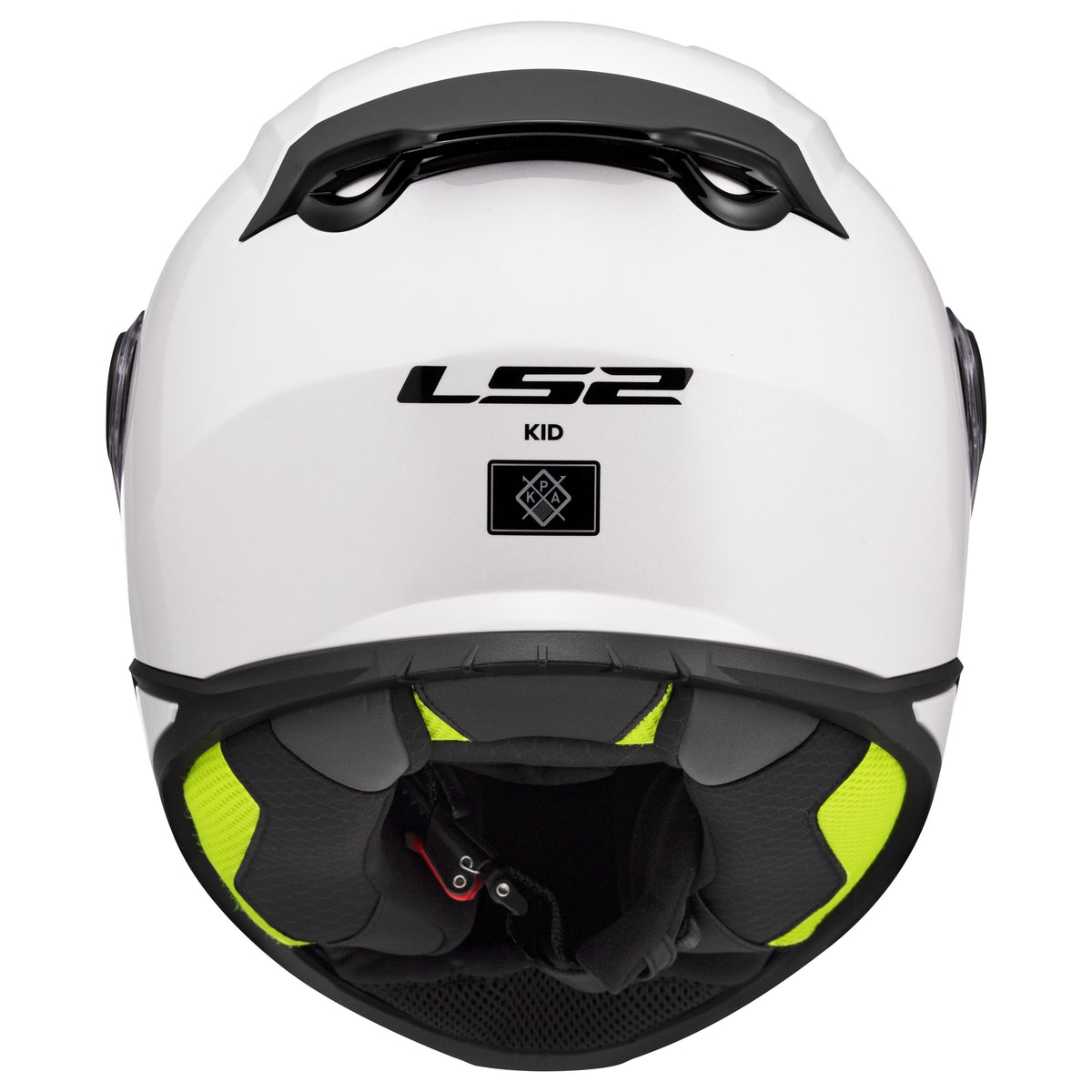 LS2 FF Kid Full Face Youth Helmet | Solid | Gloss White & Matte Black | YM–YL | 812-4023