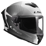 LS2 Rapid III Motorcycle Helmet Flow Gloss White / Gray / Black