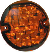 Kuryakyn ECE Compliant LED 3-1/4 Flat Style Turn Signal Insert Amber Lens - Cycle City Outdoors