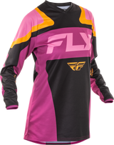 Women's F 16 Jersey Black/Mauve/Yellow Xl - Cycle City Outdoors