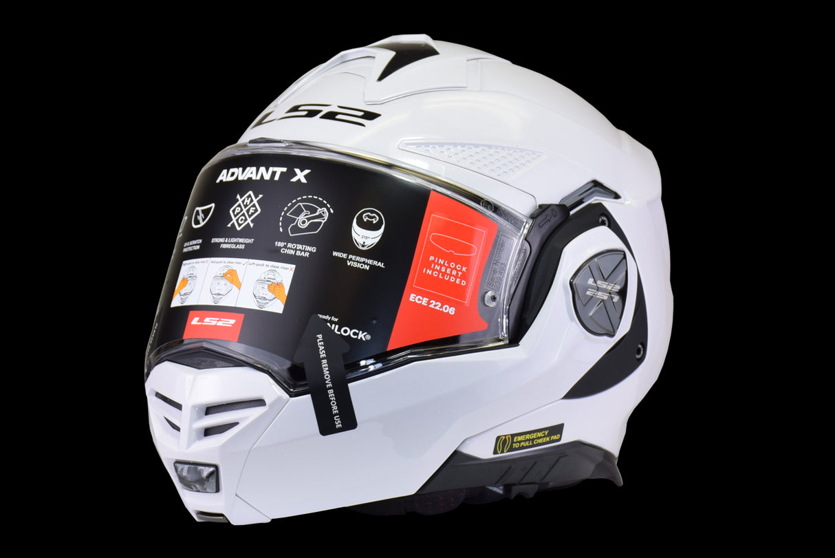 LS2 - Advant X Modular Helmet - Gloss White