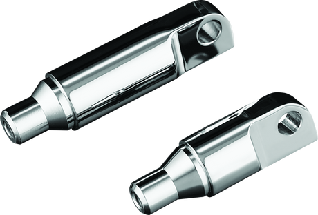 Kuryakyn Male Mount 2-1/2inch Footpeg Extension Chrome (Pair) - Cycle City Outdoors