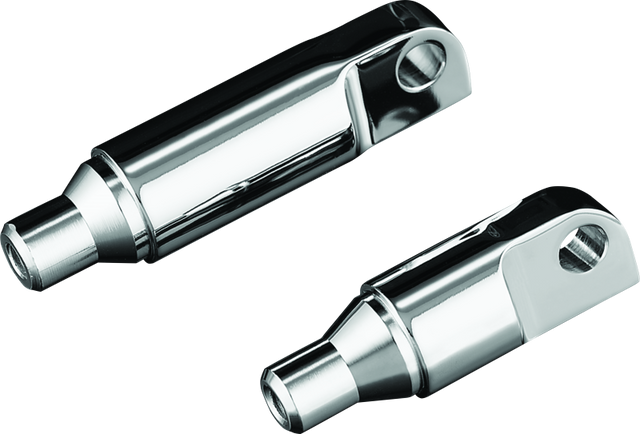 Kuryakyn Male Mount 2-1/2inch Footpeg Extension Chrome (Pair) - Cycle City Outdoors