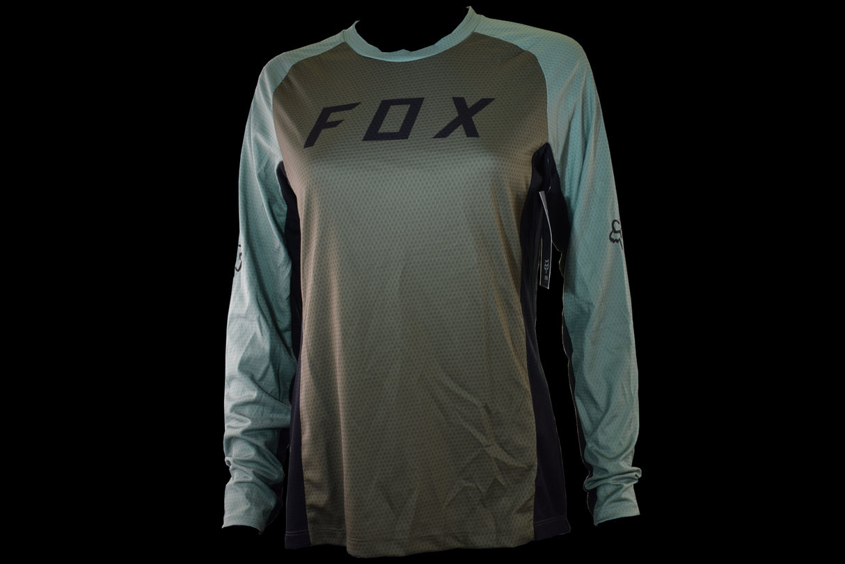 Fox Racing - Womens Defend Ls Jersey - Olv Grn - S