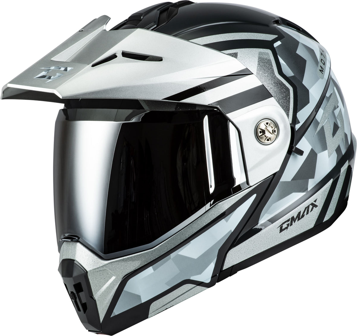 GMAX MD-74 Striker Modular Adventure Helmet | Clear & Mirrored Shields