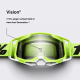 100% - Racecraft 2 - Goggles - Topo with Silver Mirror Lens