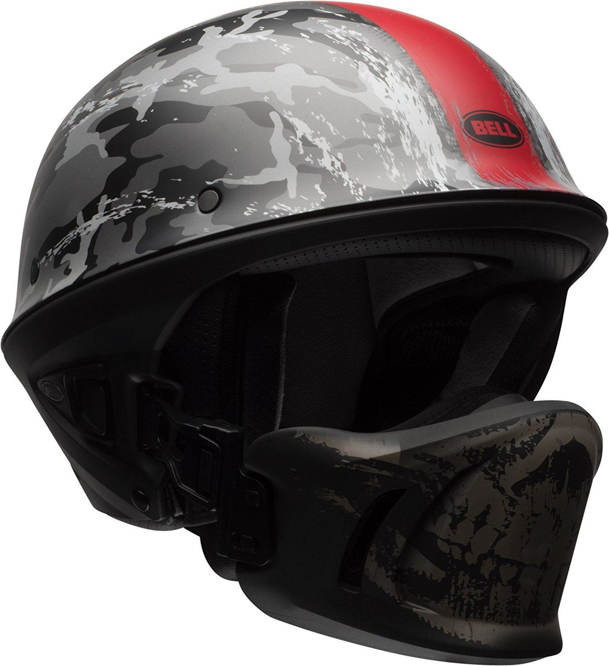 Bell - Rogue Half Helmet - Ghost Recon Camo - Black/Grey/Red - L