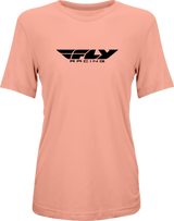 Women's Fly Origin Corp Tee Peach Sm - Cycle City Outdoors