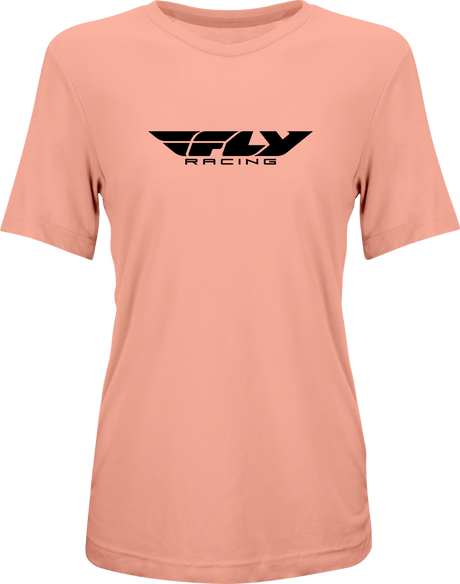 Women's Fly Origin Corp Tee Peach Sm - Cycle City Outdoors