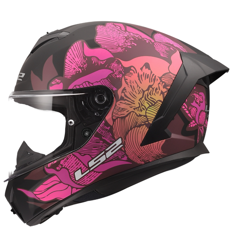 LS2 Rapid III Motorcycle Helmet Poppies
