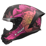 LS2 Rapid III Motorcycle Helmet Poppies