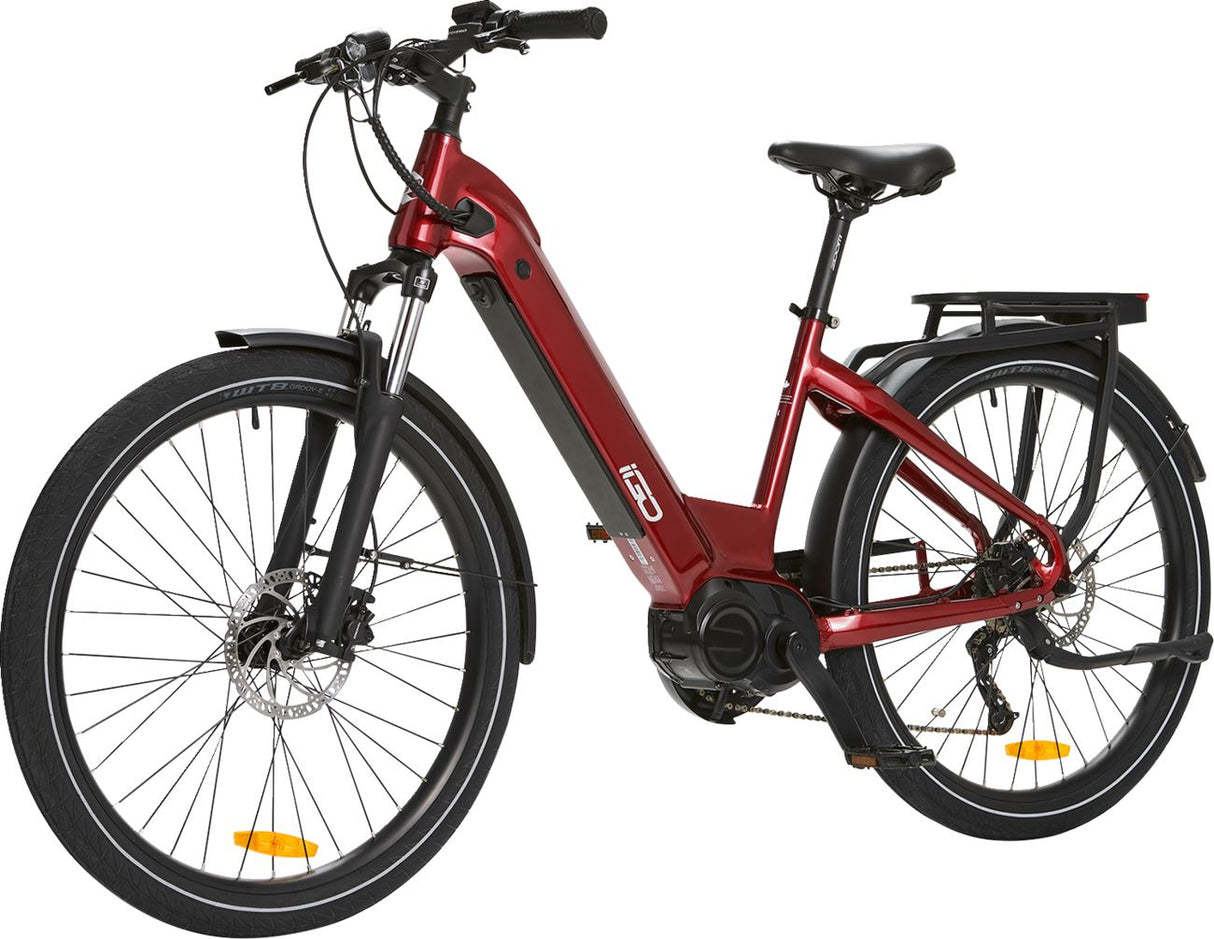 IGO - Discovery Rosemont LS E-Bike - Burgundy - Step Through