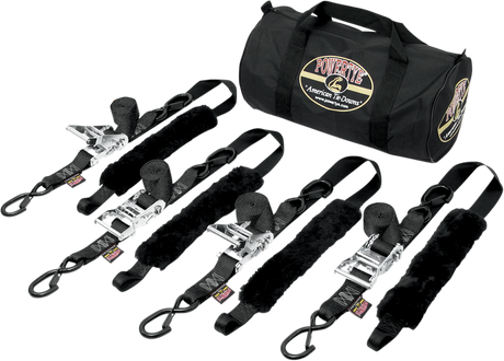 Powertye Mfg. TRAILERKIT-82 Fat Strap Trailer Kit - Black | Adventure/ATV/UTV